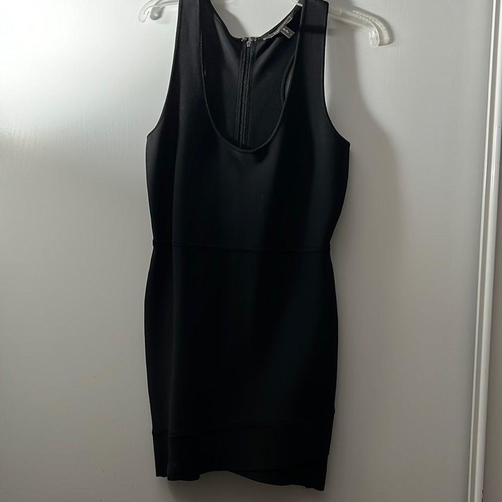 Bandage mini black dress